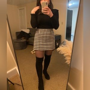 Tweed skirt high waisted size Small